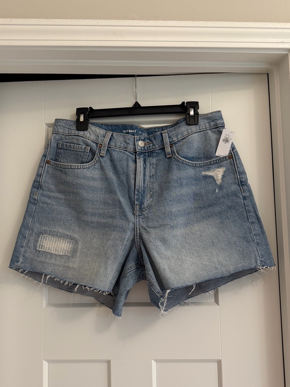 Old Navy Light Blue Distressed Cutoff Denim Shorts